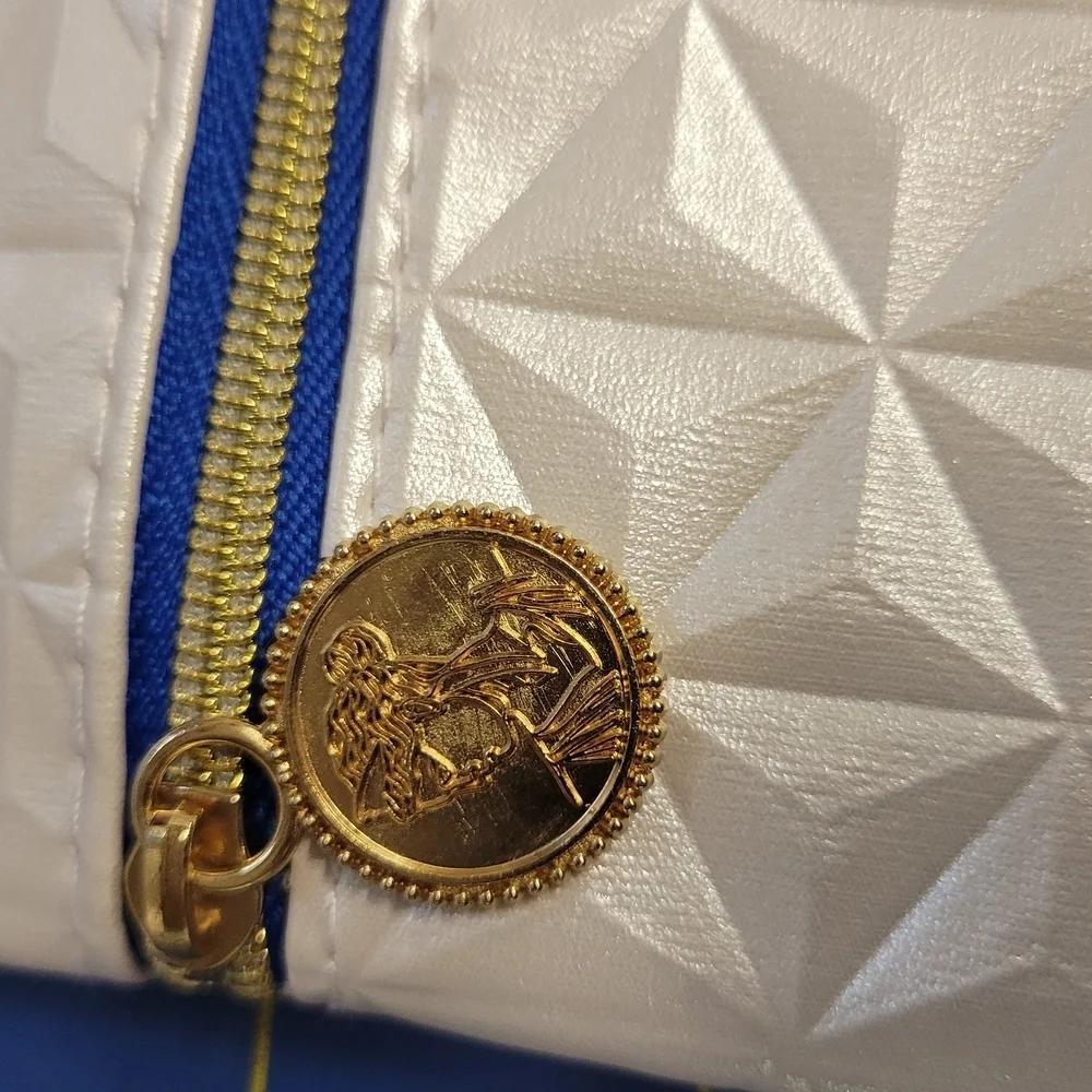 Stylish White and Blue Men's Bag